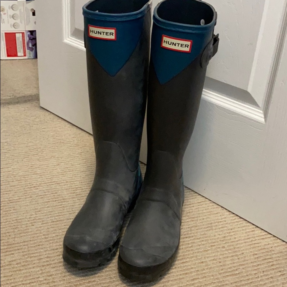 Multicolored Hunter rain boots / wellies